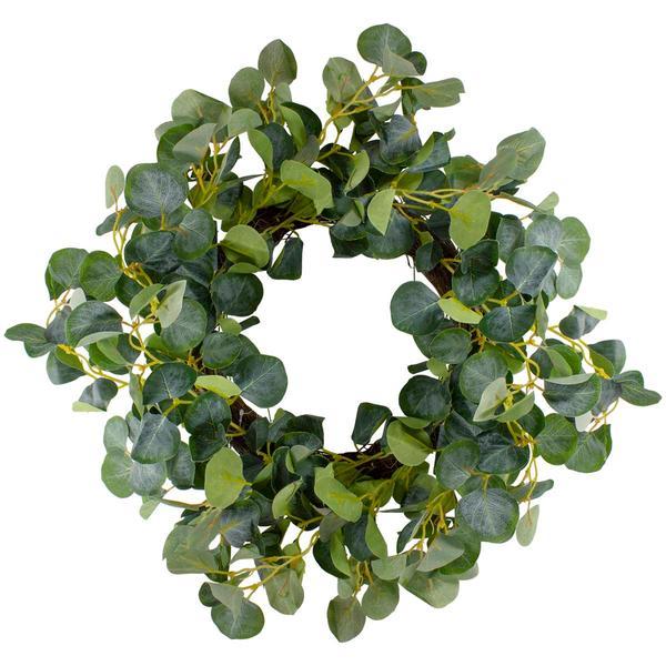 Northlight Artificial Eucalyptus Leaves Spring Wreath