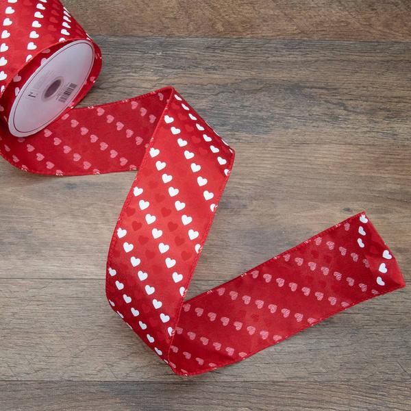 Northlight 30ft. Mini Hearts Craft Ribbon alternate view