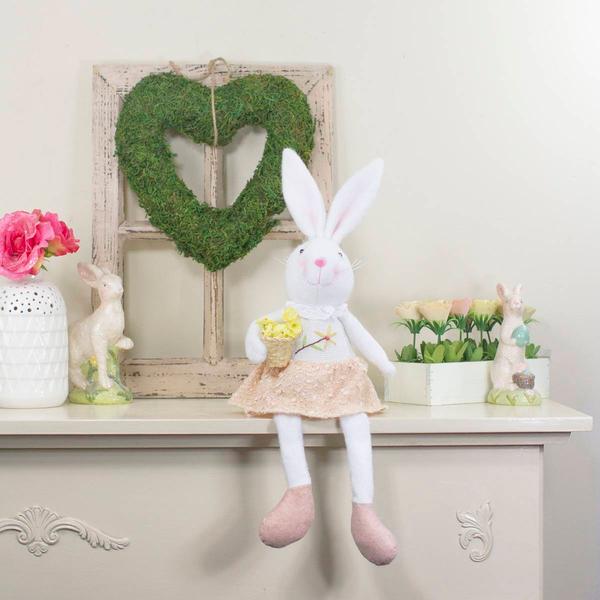 Northlight Girl Bunny Rabbit Easter Figurine alternate view