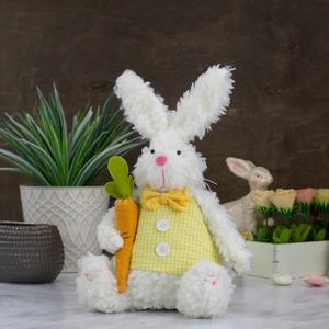 Northlight Sitting Easter Bunny Holding Carrot Figurine alternate view