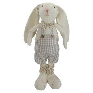 Northlight Boy Easter Bunny with Floral Bowtie Figurine