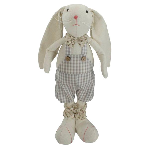 Northlight Boy Easter Bunny with Floral Bowtie Figurine