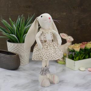 Northlight Girl Easter Bunny with Floral Dress Figurine alternate view
