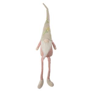 Northlight Sitting Gnome w/ Floral Knitted Hat Figurine