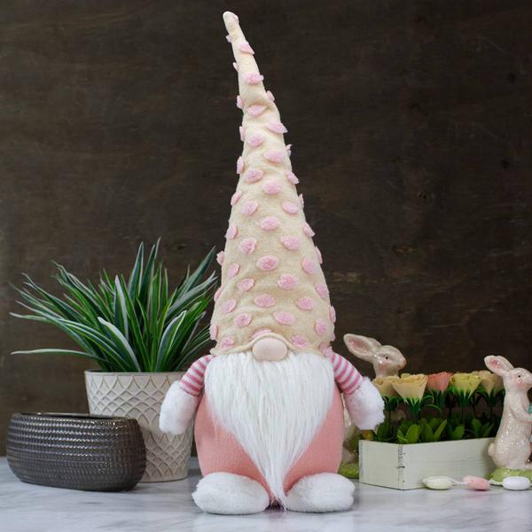 Northlight Spring Gnome with Polka Dot Hat Figurine alternate view