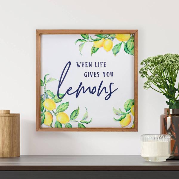 Northlight When Life Gives You Lemons Metal Sign alternate view