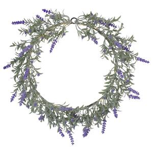 Northlight Pre-Lit LED Battery Operated Lavender Wreath