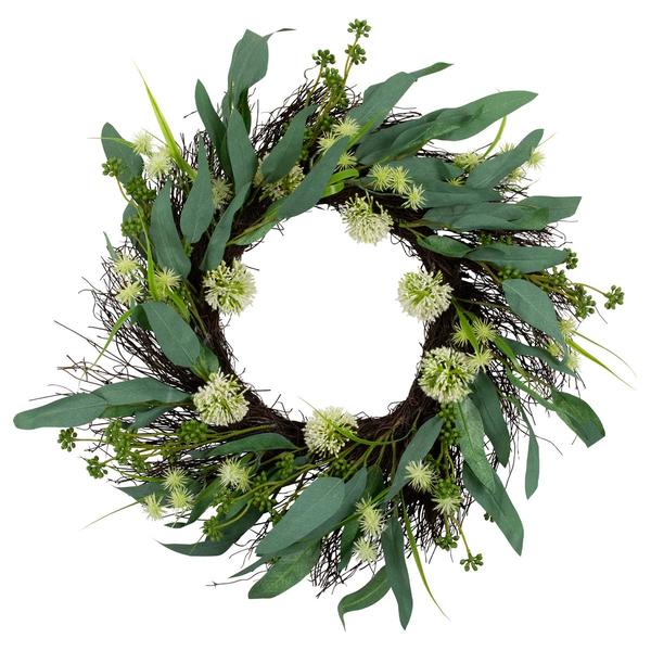 Northlight Artificial Olive Leaf & Floral Spring Wreath