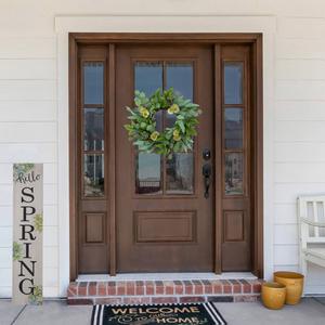 Northlight Artificial Eucalyptus & Olive Leaf Wreath alternate view