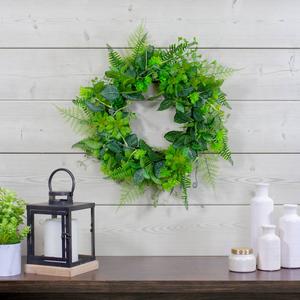 Northlight Artificial Maidenhair Fern Spring Wreath alternate view