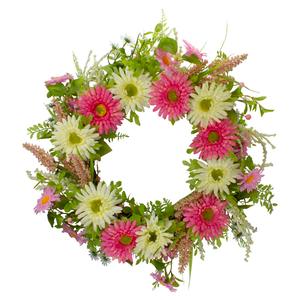 Northlight Artificial Chrysanthemum & Berry Wreath