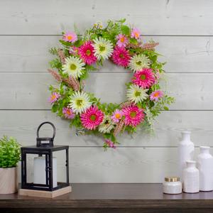 Northlight Artificial Chrysanthemum & Berry Wreath alternate view