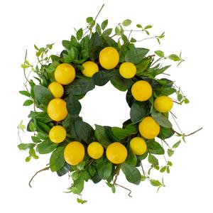 Northlight Artificial Lemons & Foliage Spring Wreath