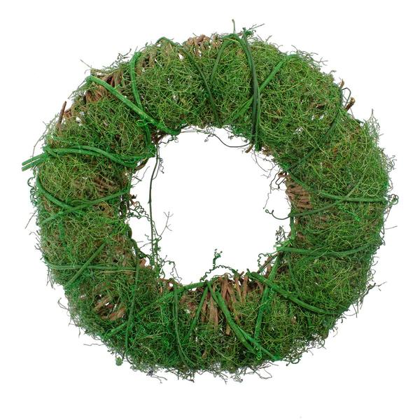 Northlight Artificial Green Moss & Twig Spring Wreath