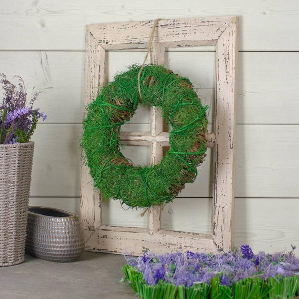 Northlight Artificial Green Moss & Twig Spring Wreath alternate view