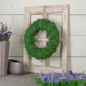 Northlight Artificial Green Moss & Twig Spring Wreath alternate view