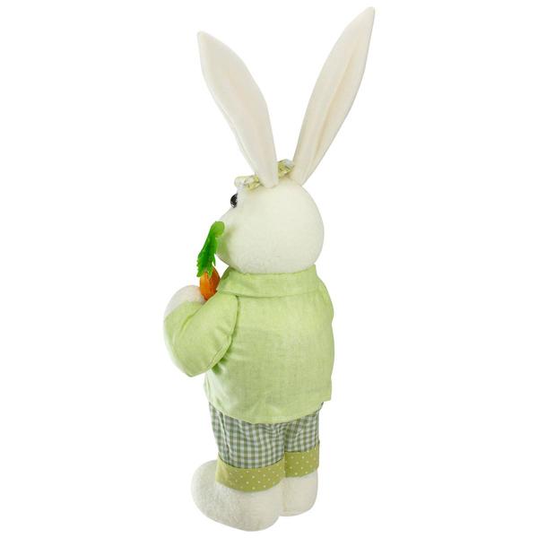 Northlight Standing Girl Rabbit Holding Carrot Figurine alternate view