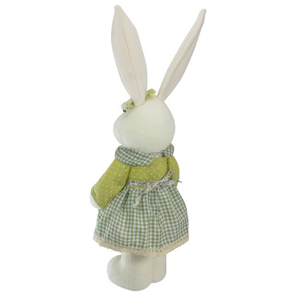 Northlight Standing Girl Rabbit Holding Flowers Figurine alternate view