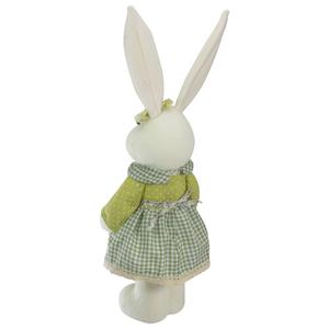Northlight Standing Girl Rabbit Holding Flowers Figurine alternate view