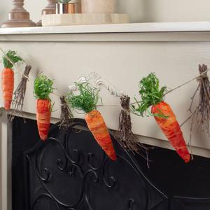 Northlight Carrots & Twigs Artificial Easter Garland alternate view