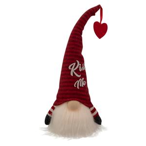 Northlight LED Striped Kiss Me Valentine's Day Gnome