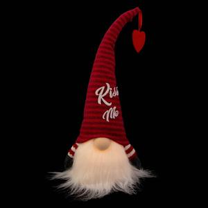 Northlight LED Striped Kiss Me Valentine's Day Gnome alternate view
