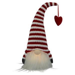 Northlight LED Striped Valentine's Day Gnome Figurine