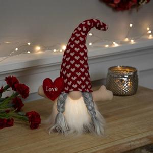 Northlight LED Valentine's Day Girl Gnome Figurine alternate view