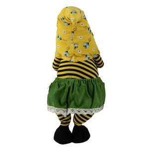 Northlight Girl Gnome with Bumblebee Hat & Daisy alternate view