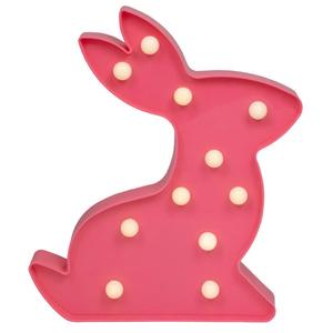 Northlight LED Pink Easter Bunny Marquee Wall Sign