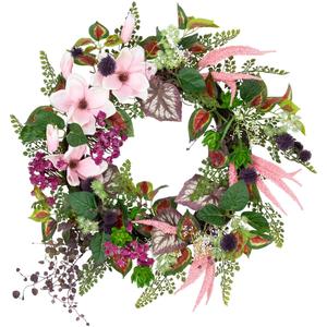 Northlight Artificial Succulent & Fern Spring Wreath