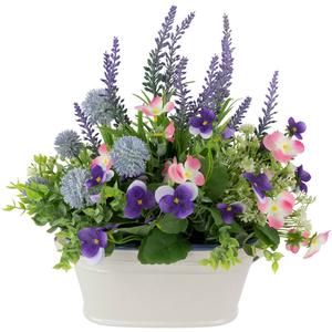Northlight Artificial Lavender & Floral Mix Potted Plant