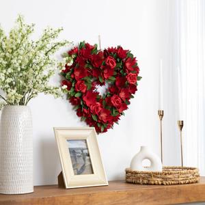 Northlight Artificial Valentine's Day Heart Wreath alternate view