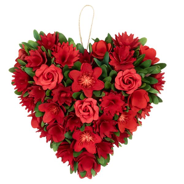 Northlight Artificial Valentine's Day Wood Heart Wreath