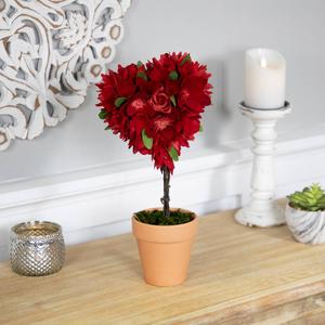 Northlight Heart Valentine's Day Artificial Potted Plant alternate view