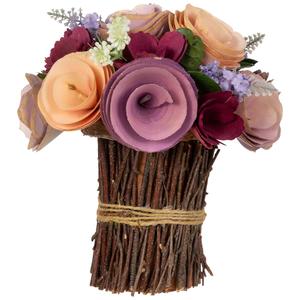 Northlight Artificial Wooden Floral Spring Bouquet