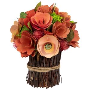Northlight Artificial Mixed Floral Wooden Spring Bouquet