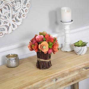 Northlight Artificial Mixed Floral Wooden Spring Bouquet alternate view