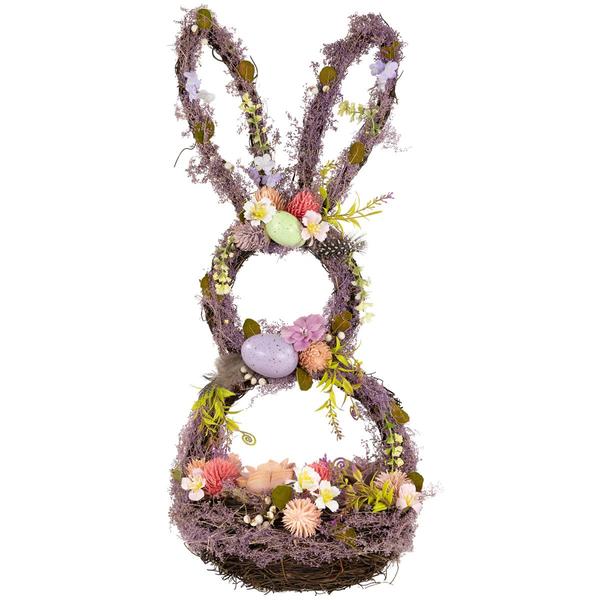 Northlight Floral Grapevine Bunny Shaped Easter Basket