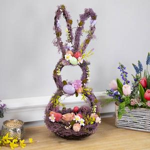 Northlight Floral Grapevine Bunny Shaped Easter Basket alternate view