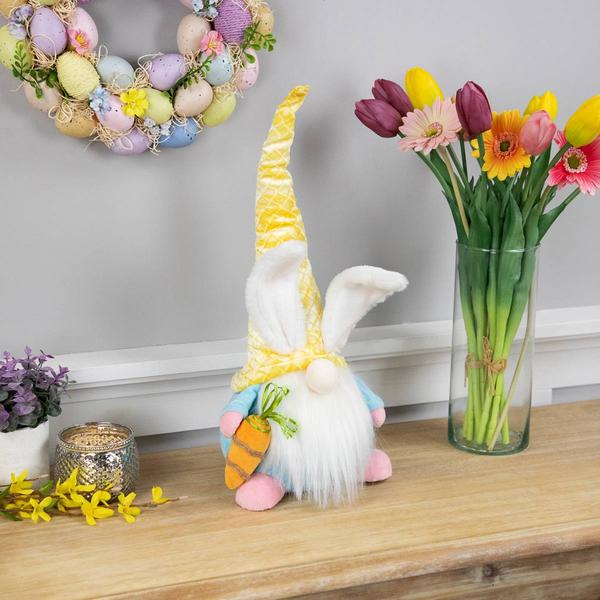 Northlight Gnome w/ Bunny Ears & Hat Easter Figurine alternate view