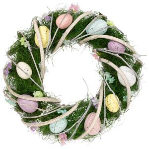 Northlight Speckled Eggs & Flowers Easter Wreath