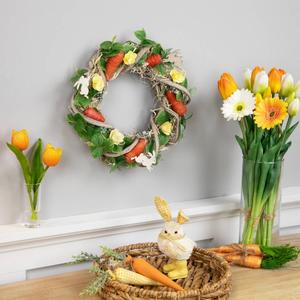 Northlight Floral & Carrots Artificial Easter Wreath alternate view