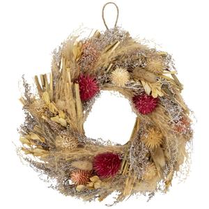Northlight Pampas Grass & Dried Floral Spring Wreath
