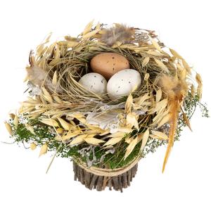 Northlight Bird's Nest with Eggs Easter Decor