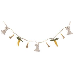 Northlight Plush Rabbit & Carrot Twine Easter Garland