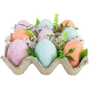 Northlight Carton of Pastel Easter Eggs