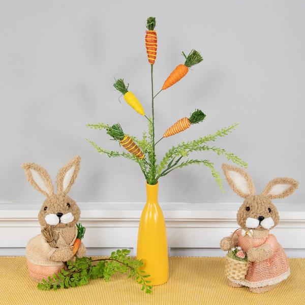 Northlight Striped Carrots Artificial Easter Spray alternate view