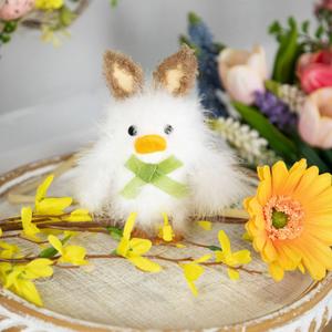 Northlight Duck with Bunny Ears Easter Figurine alternate view
