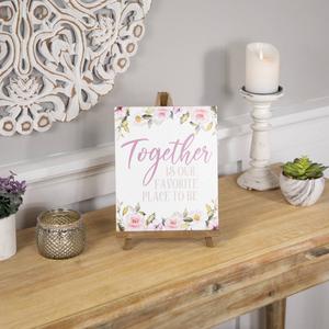 Northlight Together Wooden Easel Sign alternate view